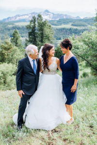 Sharing a laugh with Francesca and our youngest daughter Jenna as we pose for a wedding photo on her big day. Telluride, Colo., July 3, 2016.