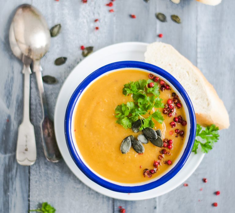 A bowl of carrot soup. It's stealth nutrition at its best, delivering nourishing goodness disguised as an enticing, flavorful dish.