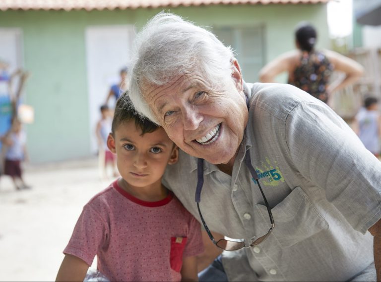 Here I’m with a young boy from Brazil who is a participant in our Power of 5 campaign. It’s a campaign definitely worth smiling about. For six years, the Power of 5 campaign has helped undernourished children survive, thrive and grow. Healthful nutrition and other lifestyle habits at a young age are key to establishing a solid foundation for life.
