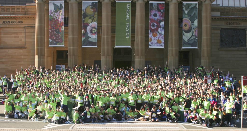Go Team Nutrilite. You can hardly see me, but I’m in the middle near the front row. I’ll always be there to cheer you on. City to Surf Run, Sydney Australia, 2005.