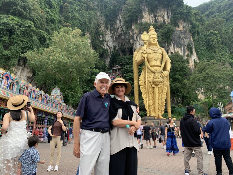Enjoying the sights in beautiful Malaysia.